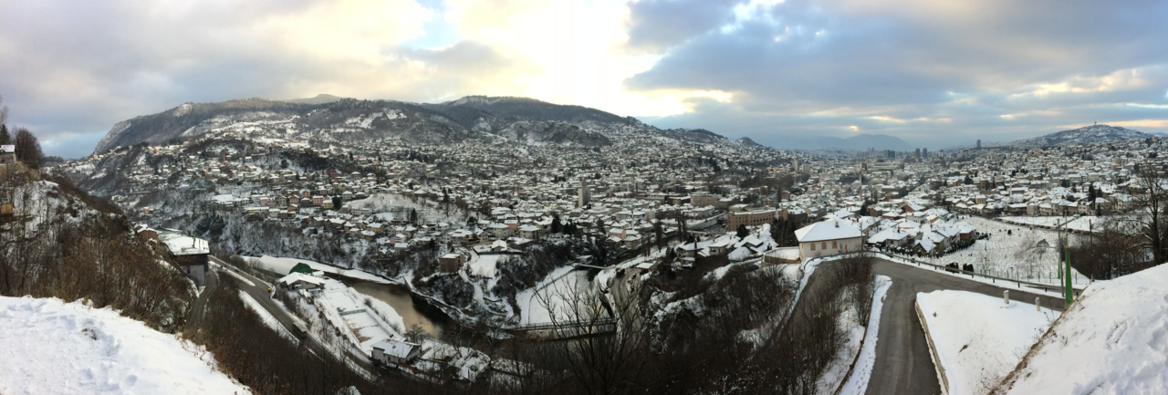 Panorama of Sarajevo, host of the European Regional Youth Summit